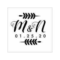 Hochzeitslogos Verzierung Grüne Ornament B