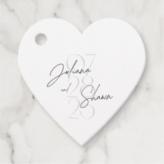 Hochzeitsmarken Geschenkanhänger
