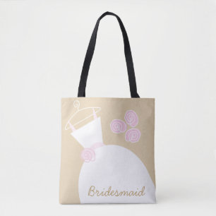 Hochzeitsmarsch Pink Beige Bridesmaid überall