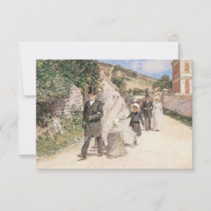 Hochzeitsmarsch von Robinson, Impressionismus Hoch RSVP Karte