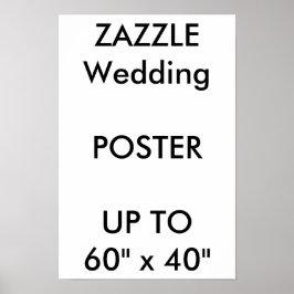 Hochzeitsmaß Custom 11" x 16,5" Poster THICK Portr