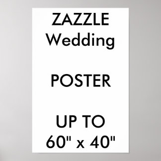 Hochzeitsmaß Custom 11" x 16,5" Poster THICK Portr