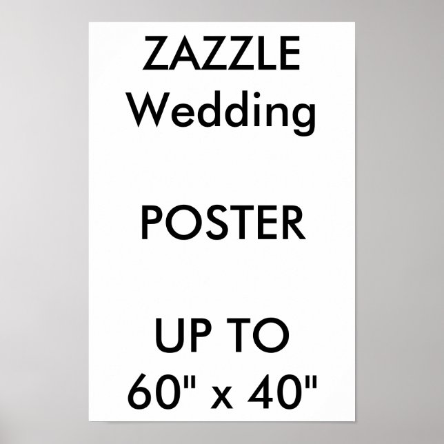 Hochzeitsmaß Custom 11" x 16,5" Poster THICK Portr (Vorne)