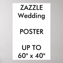 Hochzeitsmaß Custom 16" x 24" Poster THICK Portrai