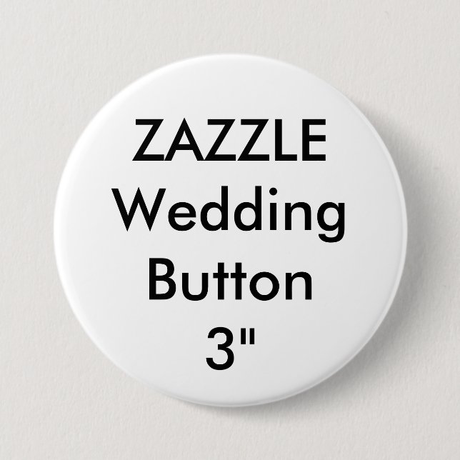 Hochzeitsmaß für kundenspezifisches 3" Round-Butto Button (Vorderseite)