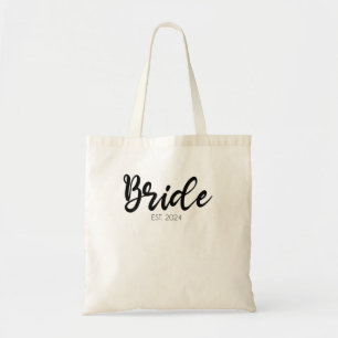 Hochzeitsmatching Geschenke Bride Est. 2024 Bridal Tragetasche