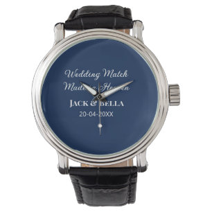 Hochzeitsmatte aus Himmelsblau in den Gastgeschenk Armbanduhr