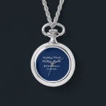 Hochzeitsmatte aus Himmelsblau in den Gastgeschenk Armbanduhr<br><div class="desc">Gestaltung</div>