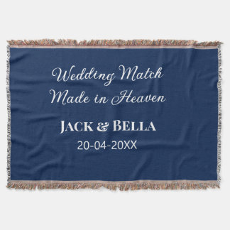 Hochzeitsmatte aus Himmelsblau in den Gastgeschenk Decke