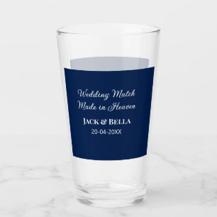 Hochzeitsmatte aus Himmelsblau in den Gastgeschenk Glas