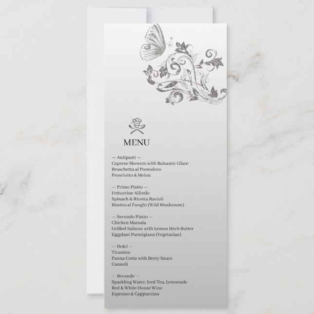 Hochzeitsmenü - Der Geschmack der Liebe (Vorderseite)