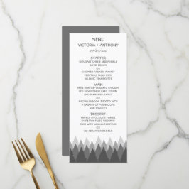Hochzeitsmenü des Grauwaldes Menükarte