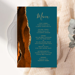 Hochzeitsmenü in Tall Budget Rust Gold Achat Türki