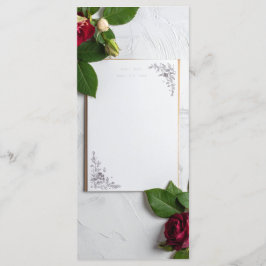 Hochzeitsmenü Menükarte