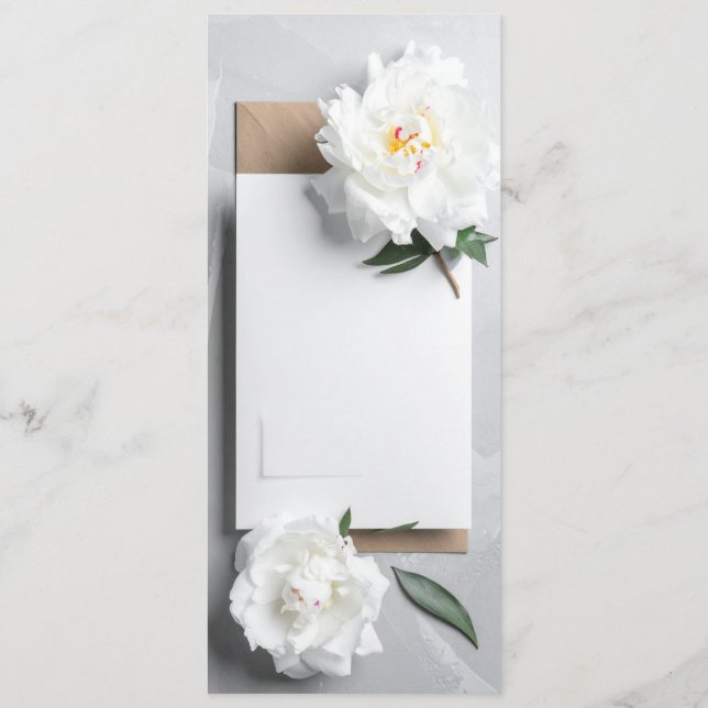 Hochzeitsmenü Menükarte (Rückseite)