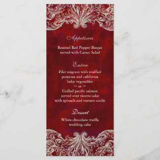 Hochzeitsmenü Rote Rose Garden Programm