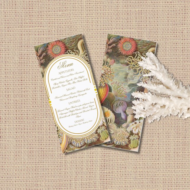 Hochzeitsmenü Sea Life Coral Reef (Von Creator hochgeladen)