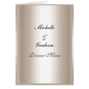 Hochzeitsmenü Silber