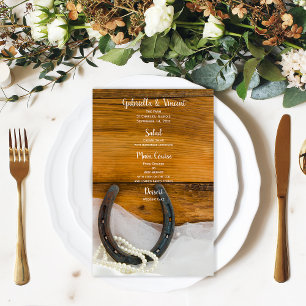Hochzeitsmenü von Horseshos und Perlen