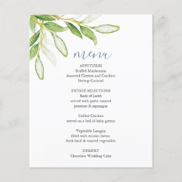 Hochzeitsmenüs Elegante botanische Vegetation