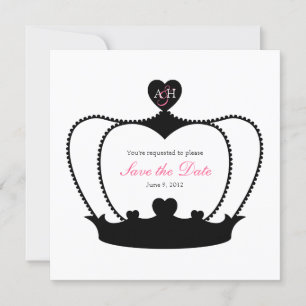 Hochzeitsmonogramm S&W Save-the-Date-Ankündigung Save The Date