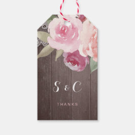 Hochzeitsmonographie Geschenkanhänger