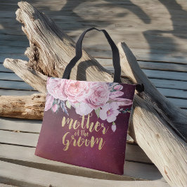 Hochzeitsmutter des Groom Floral Burgund Rot
