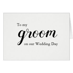 Hochzeitsnachricht an Groom Card Liebe