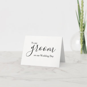 Hochzeitsnachricht an Groom Card Liebe Karte