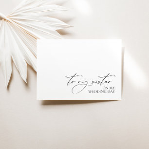Hochzeitsnachricht "zu meiner Schwester am Hochzei