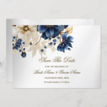 Hochzeitsnacht Blaues Goldenes Blütensilber