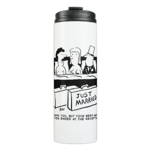 Hochzeitsnacht für Braut und Groom Thermosbecher