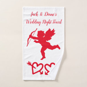 Hochzeitsnacht-Honeymoon-Säuberung Handtuch