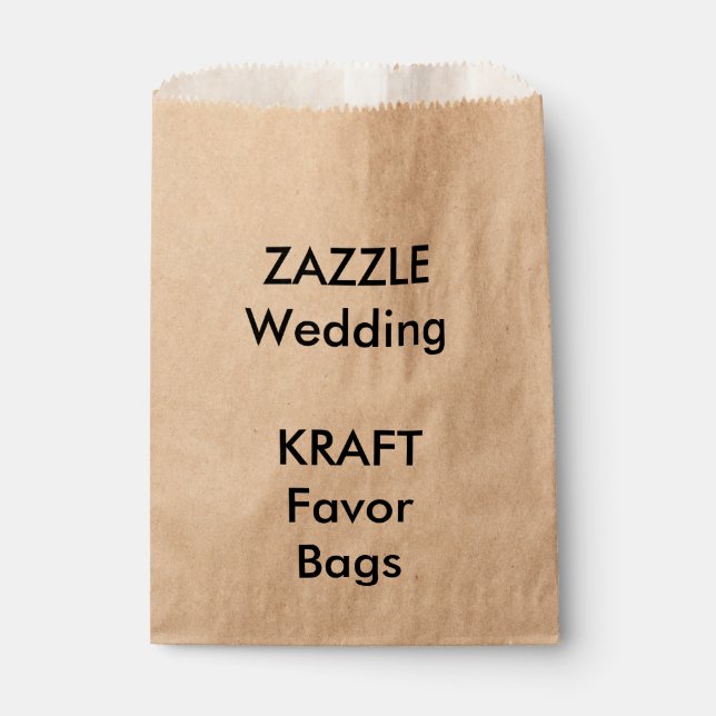 Hochzeitsnadel KRAFT Papier Fvor Tasche Geschenktütchen (Vorderseite)