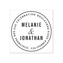 Hochzeitsnamen kreieren Ihre eigene Round-Rücksend