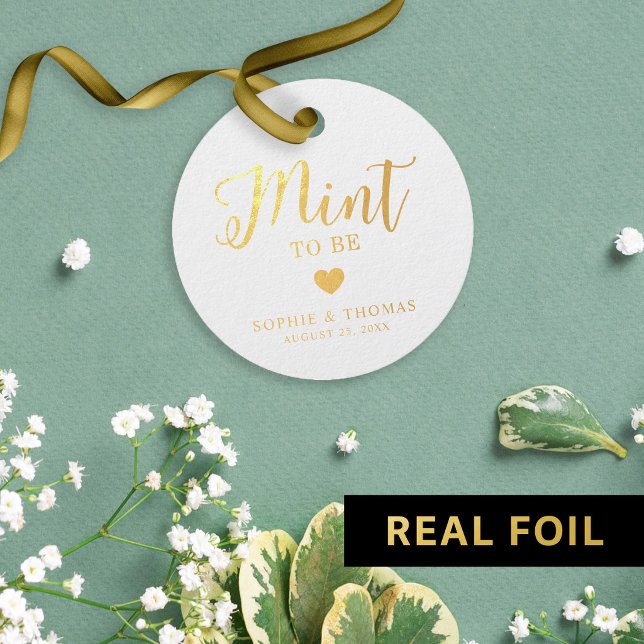 Hochzeitsneigung als Foil Geschenkanhänger (Von Creator hochgeladen)