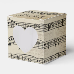 Hochzeitsnoten geschenkschachtel