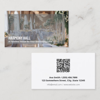 Hochzeitsort Custom QR Visitenkarte