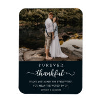 Hochzeitspaar-Foto auf ewig dankbar Skript