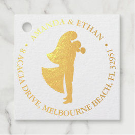 Hochzeitspaar Gold Thema Geschenkanhänger