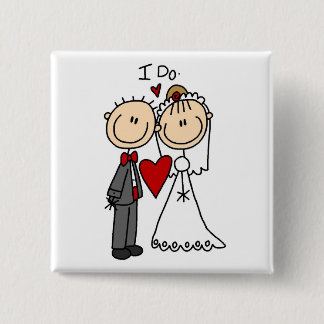 Hochzeitspaar Ich Tue T-Shirts und Geschenke Button
