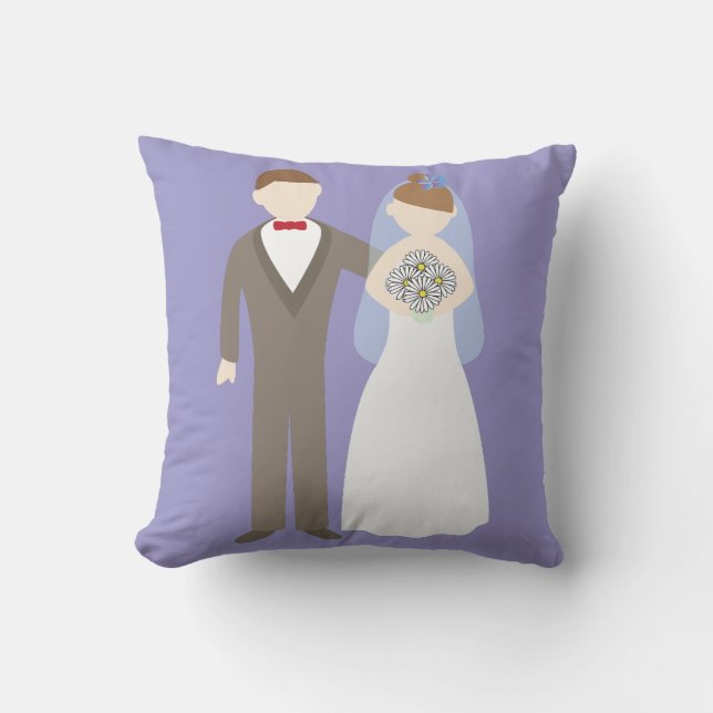 Hochzeitspaar Kissen (Vorderseite)