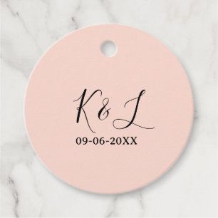 Hochzeitspaar Name Buchstabe Datum rote Pastell Hi Geschenkanhänger