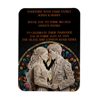 Hochzeitspaare personalisiert magnet