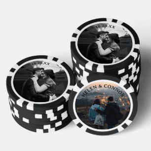 Hochzeitspaare Verlobung Date Foto Pokerchips