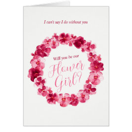 Hochzeitspange rotes Rosa wirst du meine Blume sei