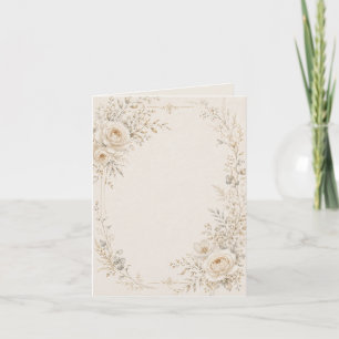 Hochzeitspapeterie mit raffinierten neutralen Deta Feiertagskarte