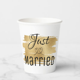 Hochzeitspapier Cup Elegante Golds Pappbecher