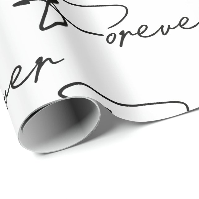 Hochzeitspapier für immer geschenkpapier (Rolleneckpunkt)