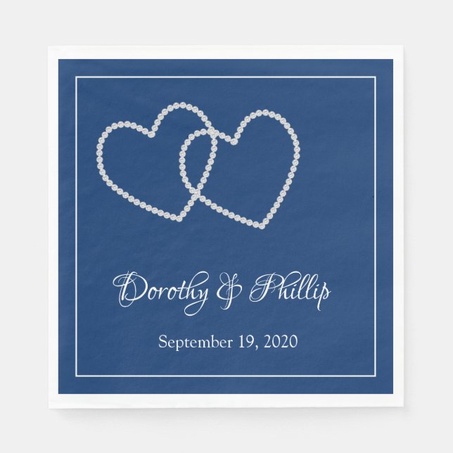 Hochzeitspapier Napkins Serviette (Vorderseite)